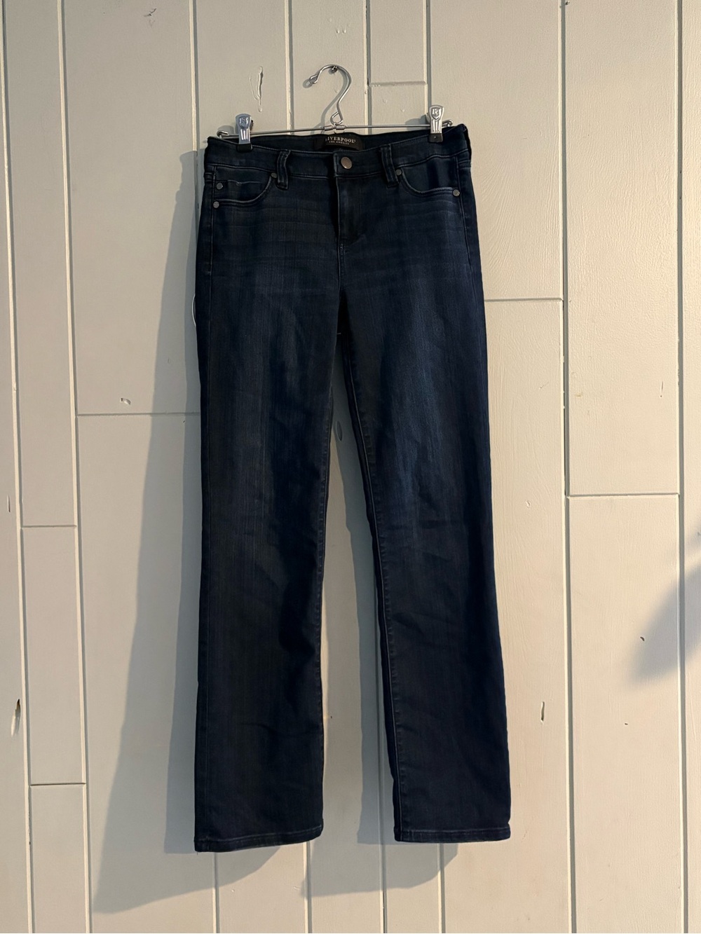 Liverpool Dark Blue Boot Cut Jeans